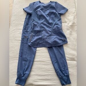 Light Blue Scrub Set